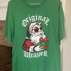 Green Santa “Original Wrapper” Graphic T-Shirt